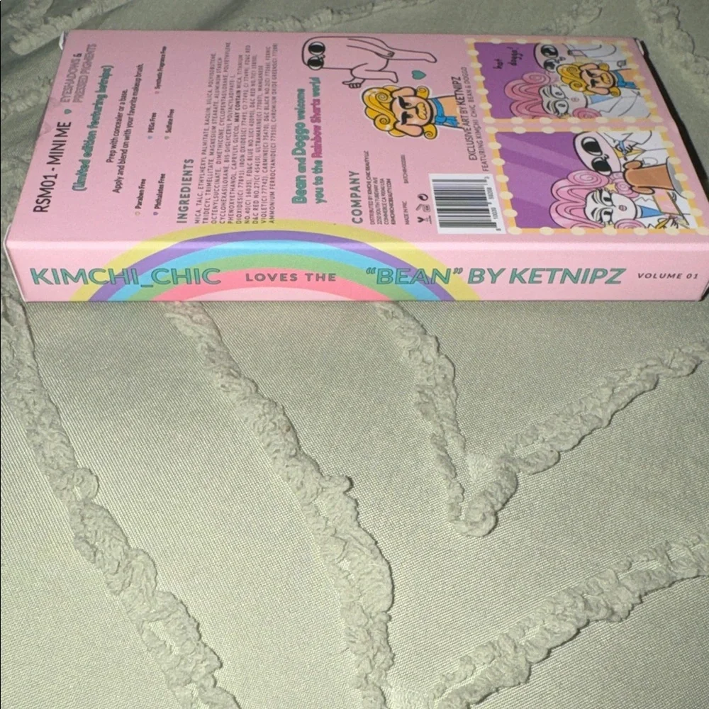 NIP Kimchi Chic Ketnipz Rainbow Sharts Mini Me Eyeshadow Pressed Pigment Palette